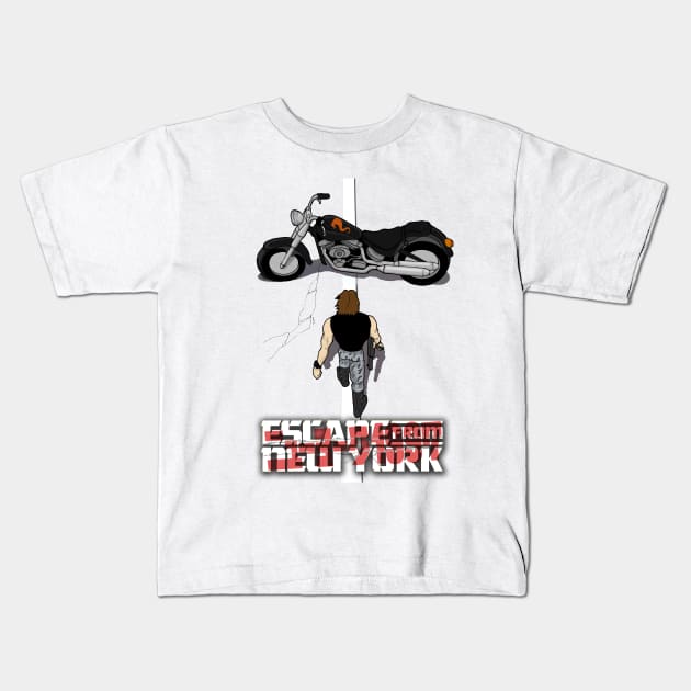 snake plissken Kids T-Shirt by RedSheep